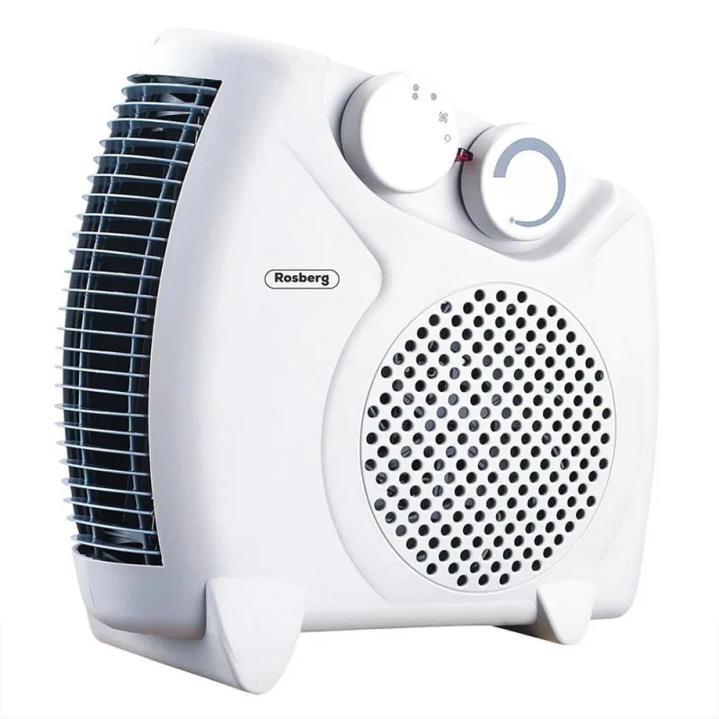 Αερόθερμο δαπέδου Rosberg R51970A, 2000W, 3 επίπεδα λειτουργίας, Θερμοστάτης, Ενδεικτική λυχνία, Λευκό
