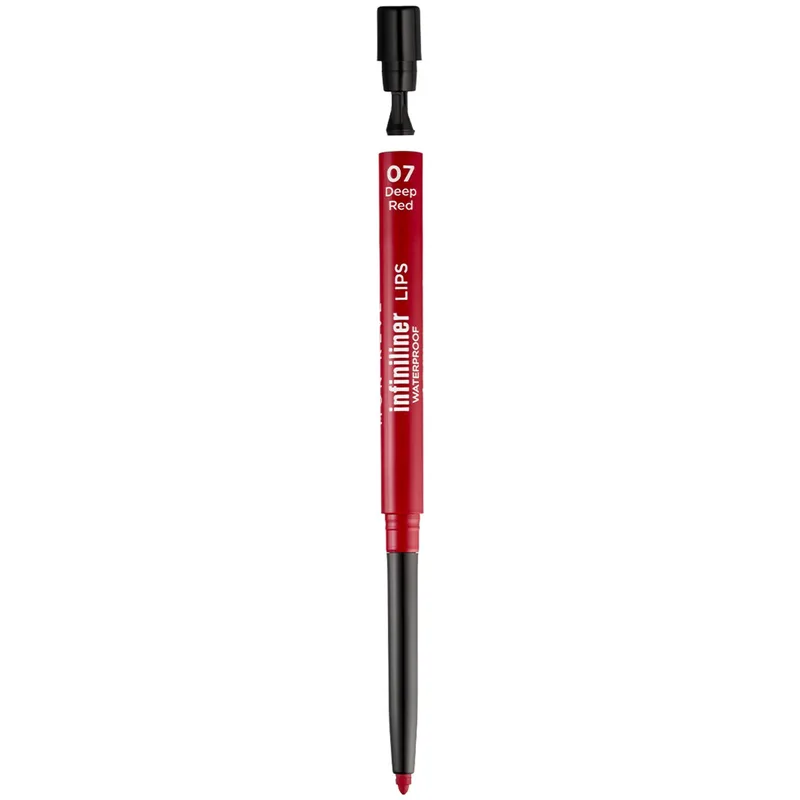 Mon Reve Infiniliner Lips Waterproof Gel Lip Pencil Αδιάβροχο Μαλακό Κρεμώδες Μολύβι Χειλιών Μακράς Διάρκειας 0.3g - 07 Deep Red