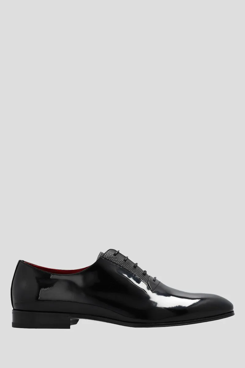 SALVATORE FERRAGAMO Ανδρικό Μαύρο Patent Oxford