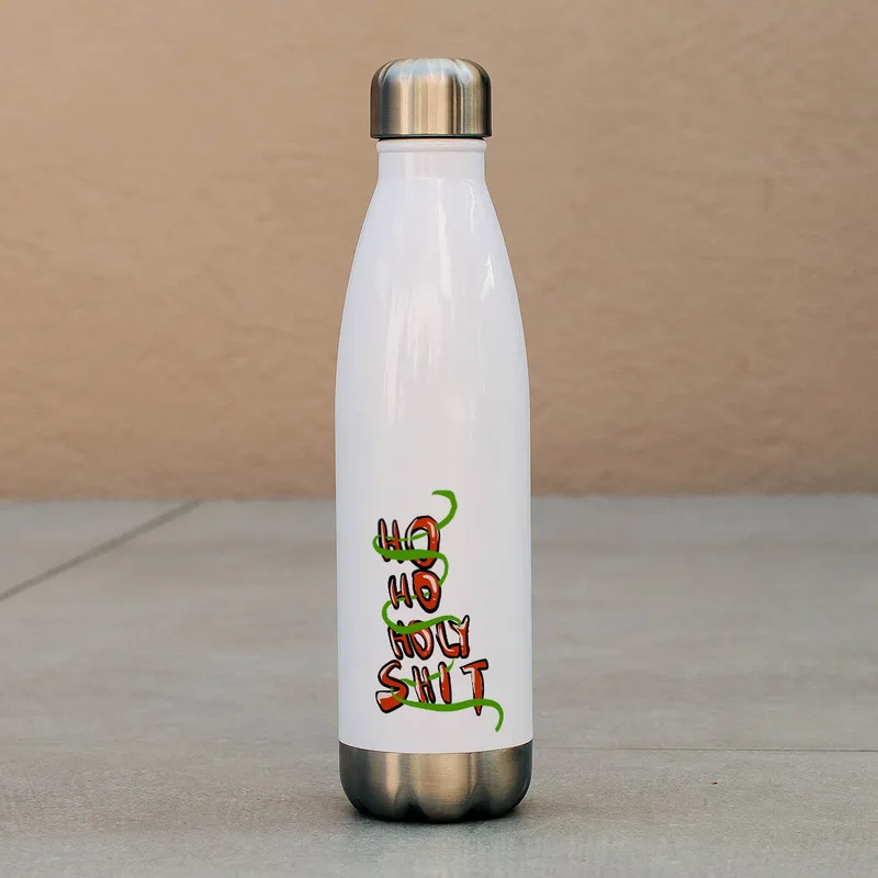Holy Xmas - Μπουκάλι Θερμός 500ml - Λευκό