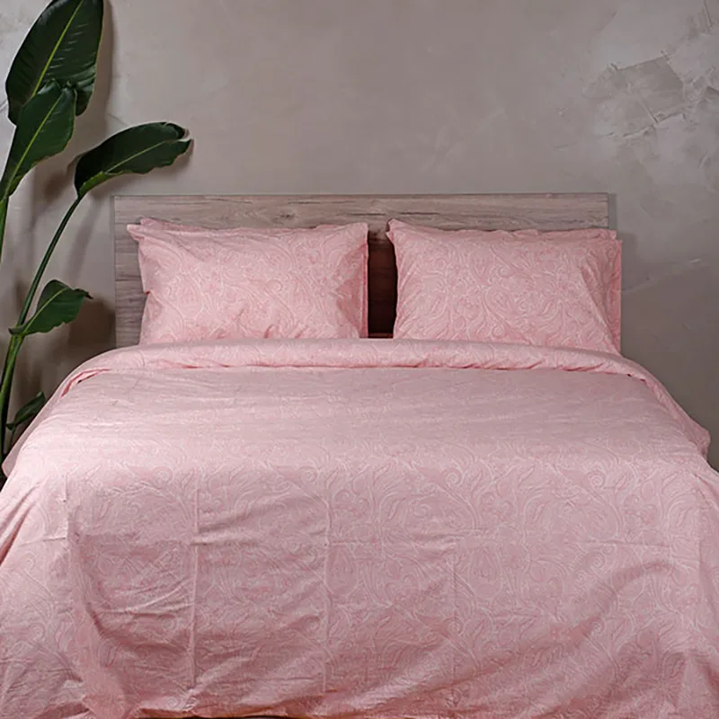 Σεντόνια Μονά (Σετ) 105X205+30 Sunshine Cotton Feelings 2040 Ροζ Με Λάστιχο (105x205+30)