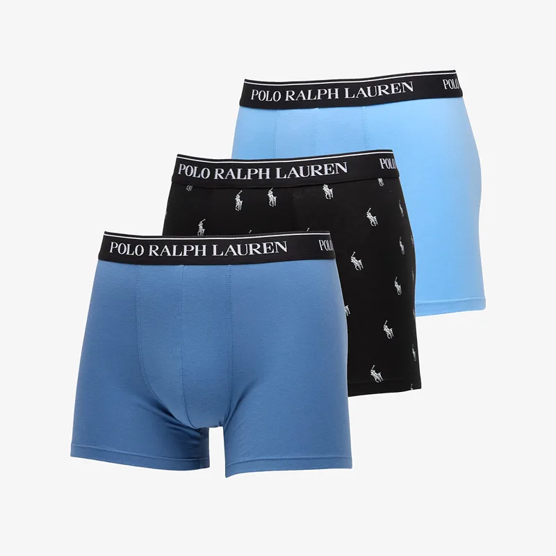 Μπόξερς Ralph Lauren Boxer Brief 3-Pack Blue/ Black S