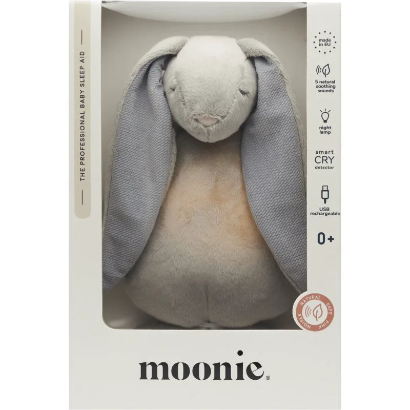 Moonie The Humming Friend 2.0 Silver νάνι αγκαλιάς με μελωδία 1 τμχ
