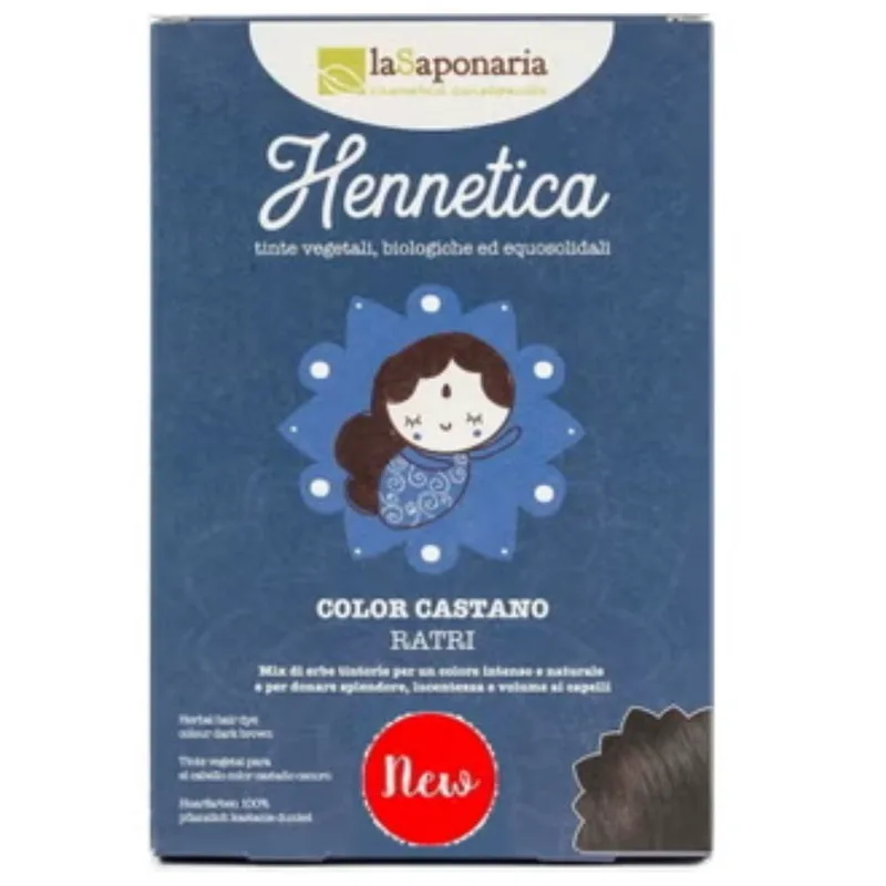 La saponaria Dark Brown Vegetable Dye - Ratri 100 g