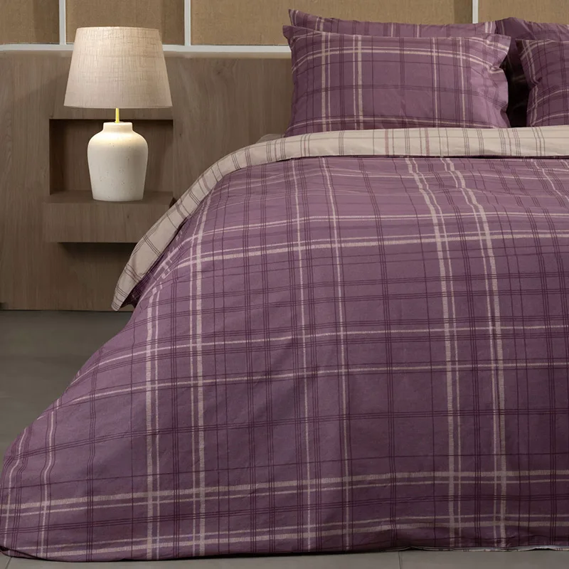 Παπλωματοθήκη Μεμονωμένη Μονή 170X250 Sunshine Cotton Feelings 2066 Mauve (170x250)