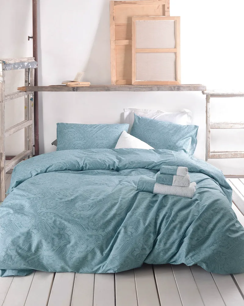 Σετ σεντόνια μονά (160Χ260) CHARISMA TURQUOISE, RYTHMOS HOME