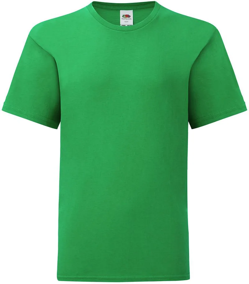 Παιδικό T-Shirt 61-023-0 Fruit of the Loom Iconic Kelly Green