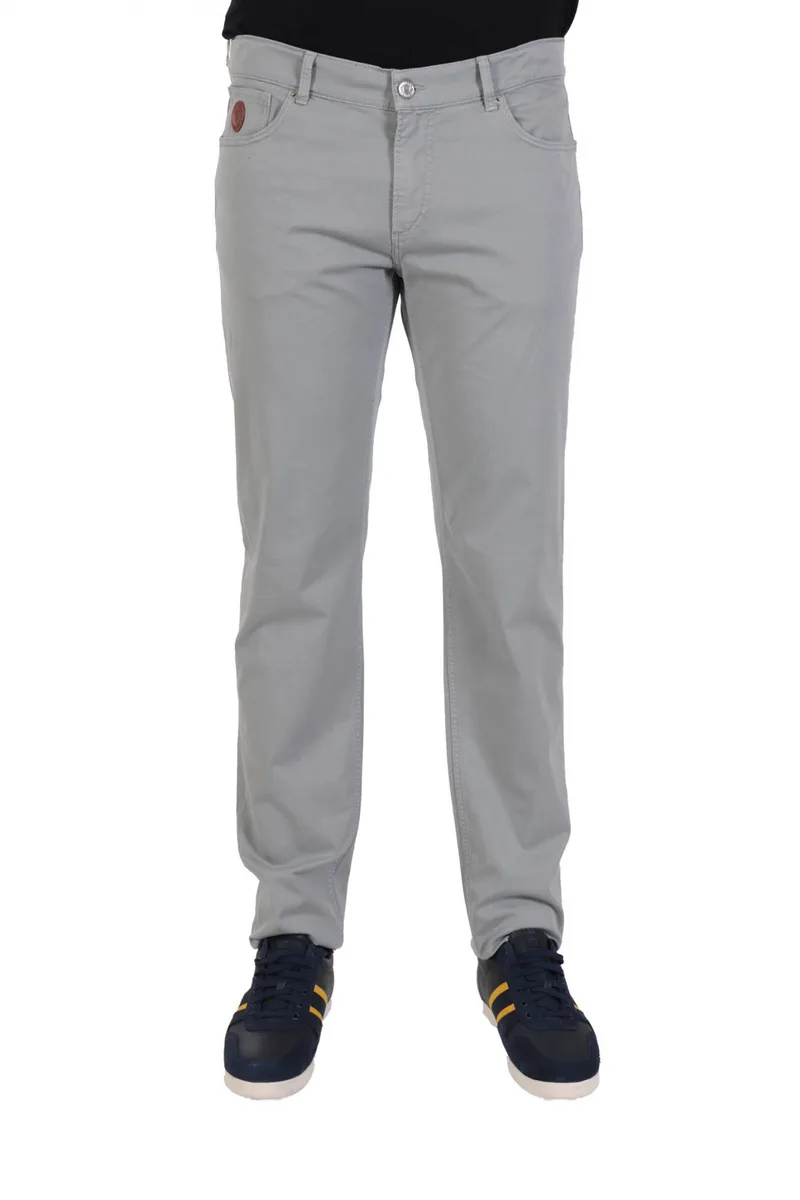 TRUSSARDI ΠΑΝΤΕΛΟΝΙ 5ΤΣΕΠΟ 370 CLOSE SLIM TAPERED FIT ΓΚΡΙ