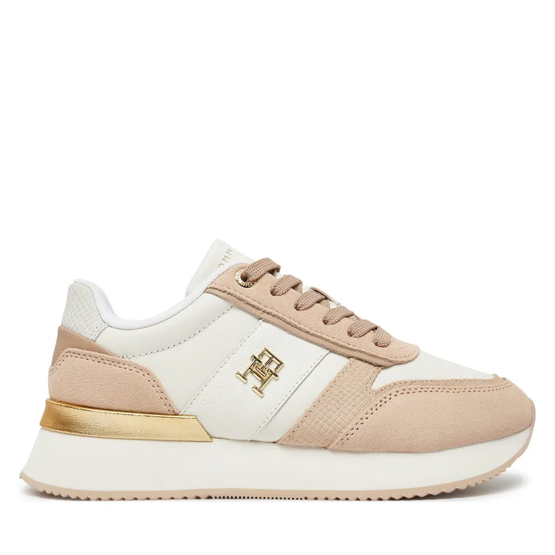 Αθλητικά Tommy Hilfiger Th Fashion Runner FW0FW08475 Μπεζ
