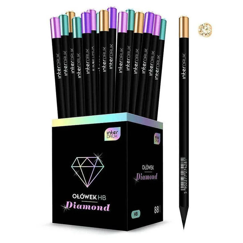 INTERDRUCK ΜΟΛΥΒΙΑ DIAMOND PASTEL HB (Τυχαία επιλογή χρώματος)