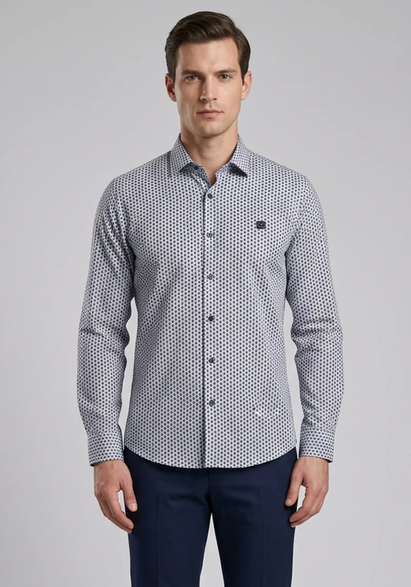 Guy Laroche Πουκάμισο της σειράς Micro - GLES18750A CL 3