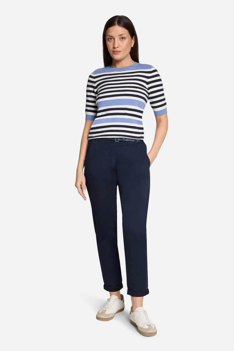 Betty Barclay γυναικείο ψηλόμεσο παντελόνι chino - 6131/2520 Μπλε Σκούρο