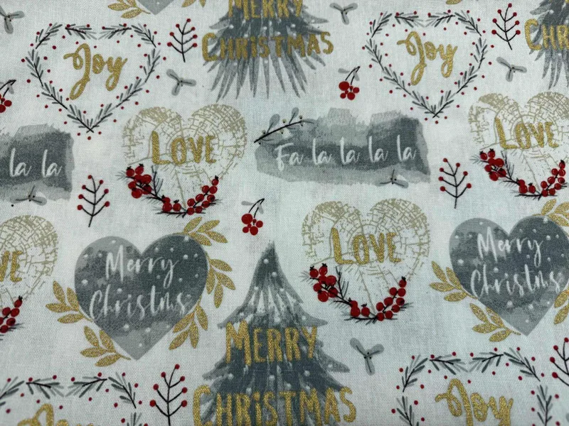 ΧΡΙΣΤΟΥΓΕΝΝΙΑΤΙΚΟ ΚΑΡΕ ΛΙΝΟ LOVE CHRISTMAS 100Χ100 LINEAHOME
