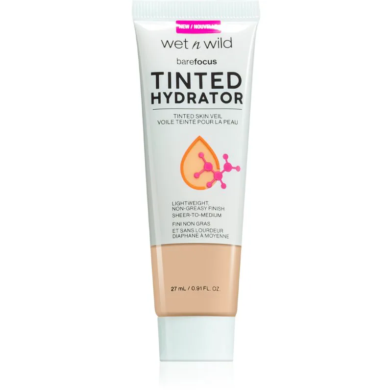 Wet n Wild BareFocus Tinted Hydrator Χρωματισμένο υγρό για ατέλειες απόχρωση Light Medium 27 ml