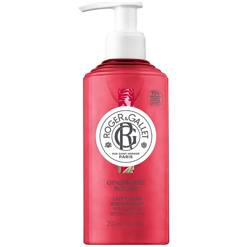 Roger & Gallet Gingembre Rouge Wellbeing Body Lotion Αναζωογονητικό Γαλάκτωμα Σώματος με Άρωμα Γλυκού Τζίντζερ 250ml