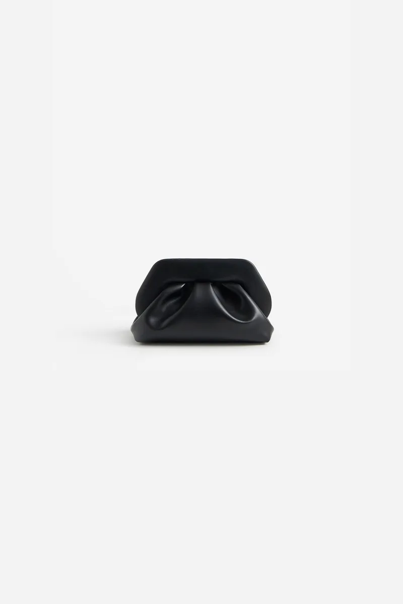 Themoirè γυναικείο τσαντάκι clutch vegan "Bios Medium Vegan" - NS1WTMBM0 Μαύρο