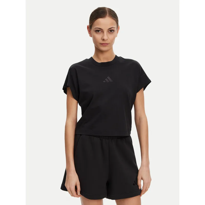 adidas T-Shirt ALL SZN JJ1235 Μαύρο Regular Fit