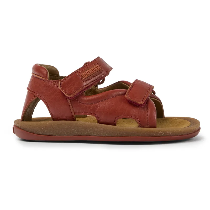 CAMPER Bicho - Πέδιλα Για Firstwalkers - Κόκκινο, Μέγεθος 23, Smooth leather