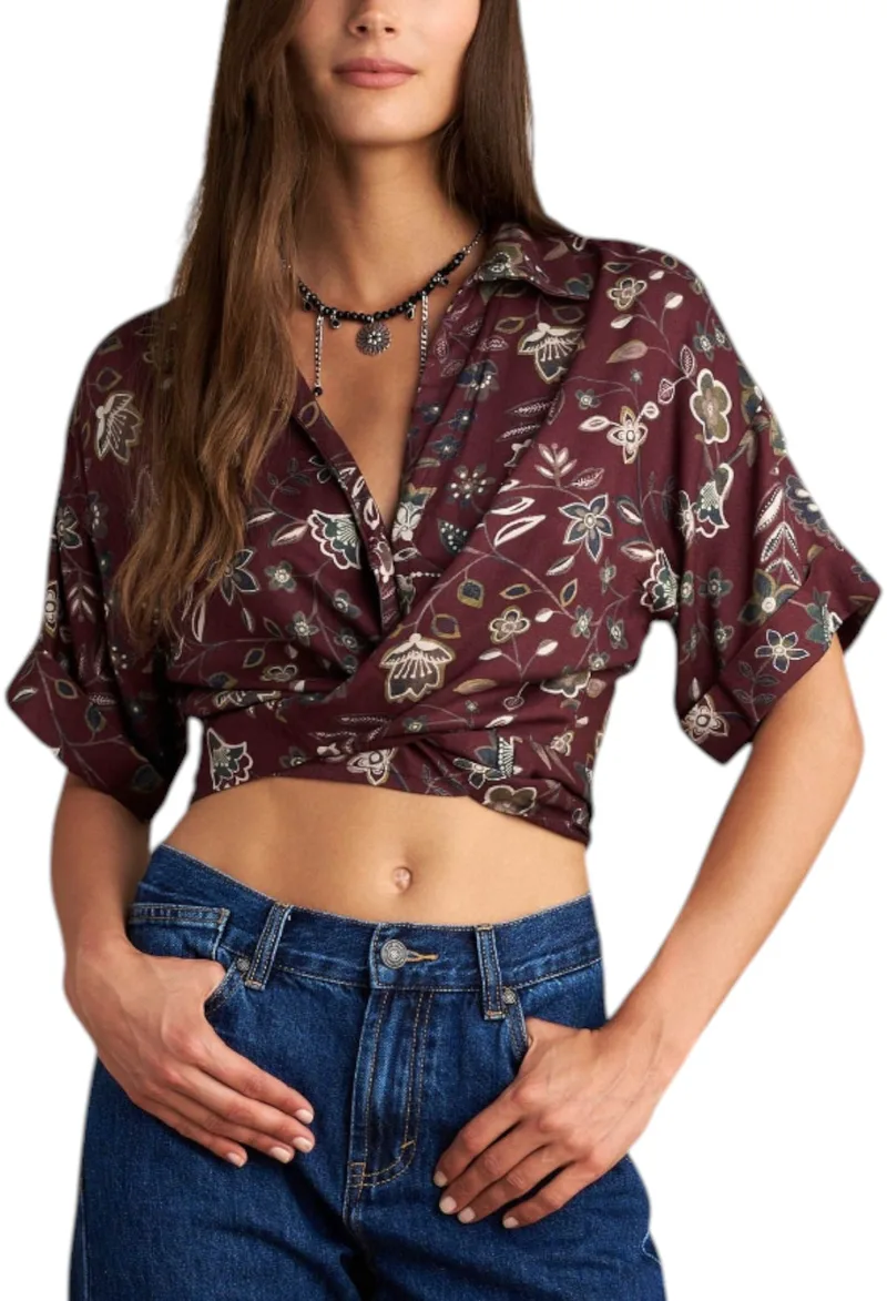 Top Attrattivo Κοντομάνικο Φλοράλ 9921754-MULTICOLOR Γυναικείο