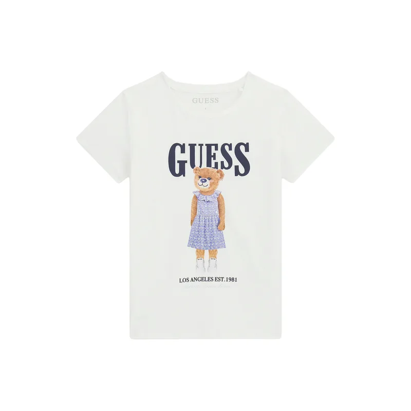 Guess T-Shirt J6GI04 K6YW4 Λευκό Regular Fit