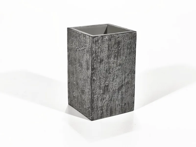 Ποτηροθήκη Γκρι Όψη Ξύλο Polyresin