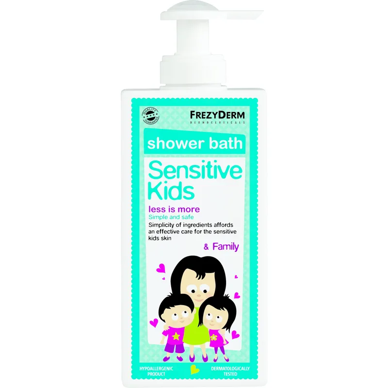 Frezyderm Sensitive Kids Shower Bath Ενυδατικό Αφρόλουτρο για την Παιδική Επιδερμίδα 200ml