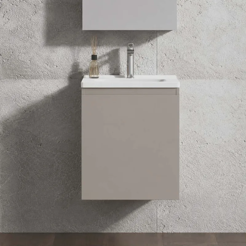 Έπιπλο Mini για Μικρά WC με 1 Ντουλάπι Dyma Chestnut (39x35.5cm)