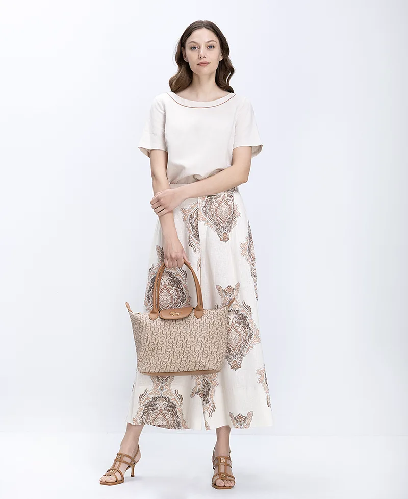 The Abito Γυναικείο Παντελόνι Wide Leg Με Paisley Print