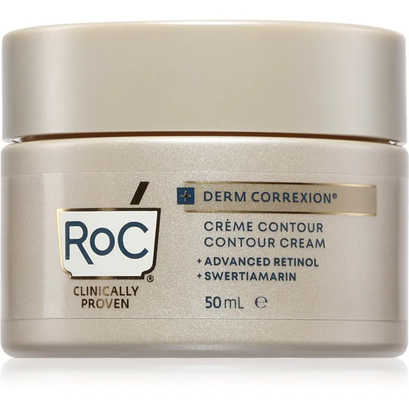 RoC Derm Correxion Contour συσφικτική αντιρυτιδική κρέμα προσώπου με ρετινόλη 50 ml