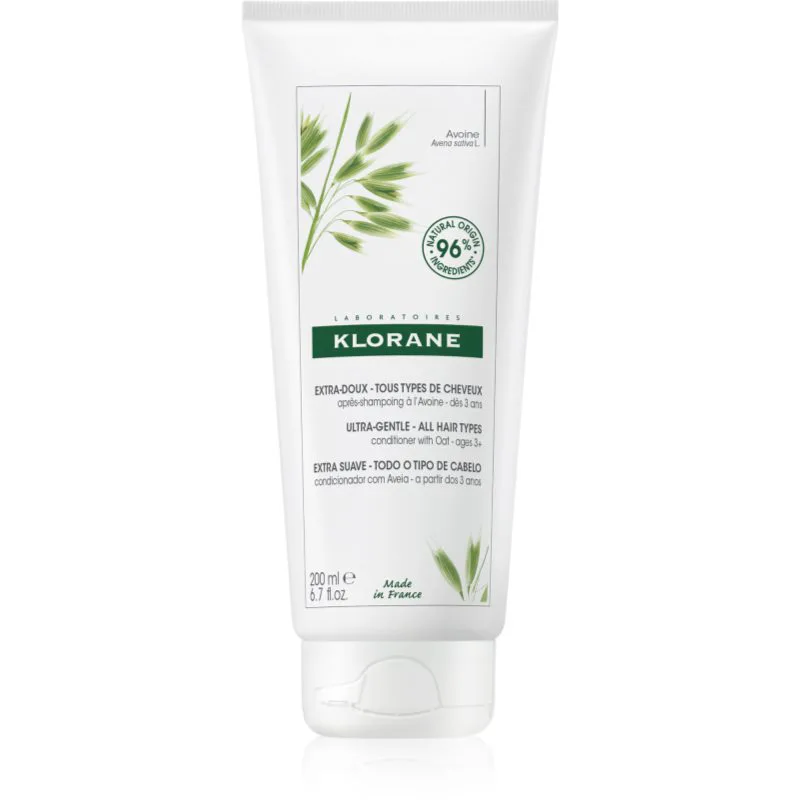 Klorane ULTRA-GENTLE Conditioner with Oat βάλσαμο για εύκολο χτένισμα μαλλιών 200 ml