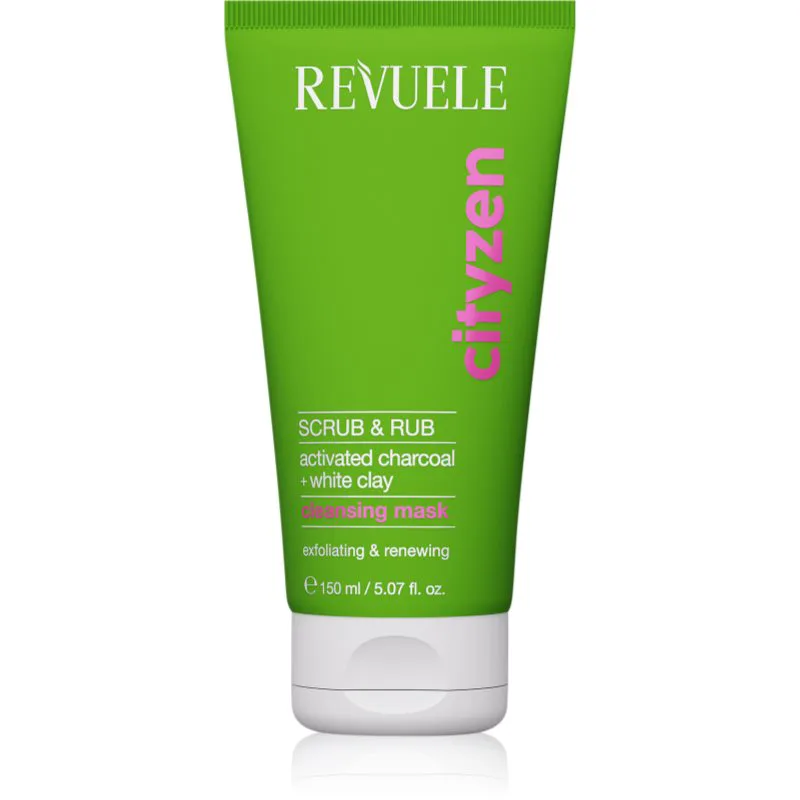 Revuele Cityzen Scrub & Rub καθαριστική απολεπιστική μάσκα προσώπου με ενεργό άνθρακα 150 ml