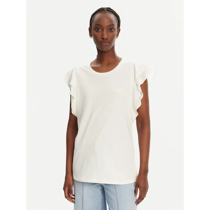Liu Jo Sport T-Shirt TA5178 J5904 Λευκό Regular Fit