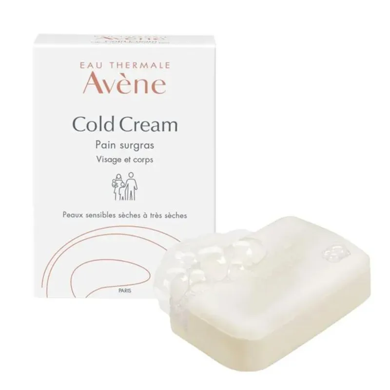 Avène Cold Cream Soap Surgras Face And Body Sensitive Dry Skin 100g