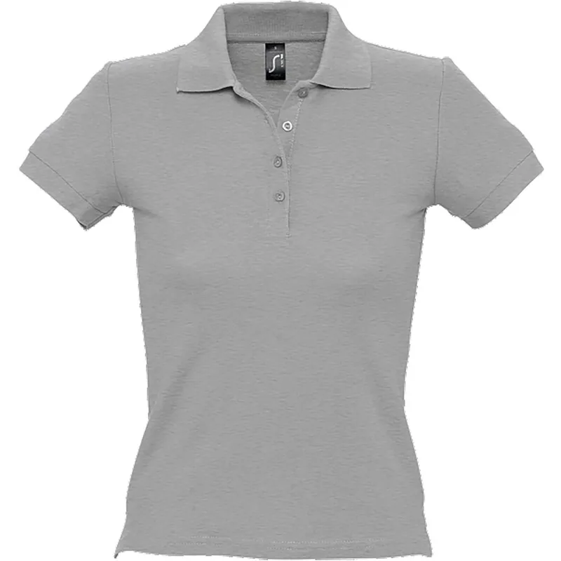 Γυναικείο πόλο πικέ People SOLS 11310 Grey Melange