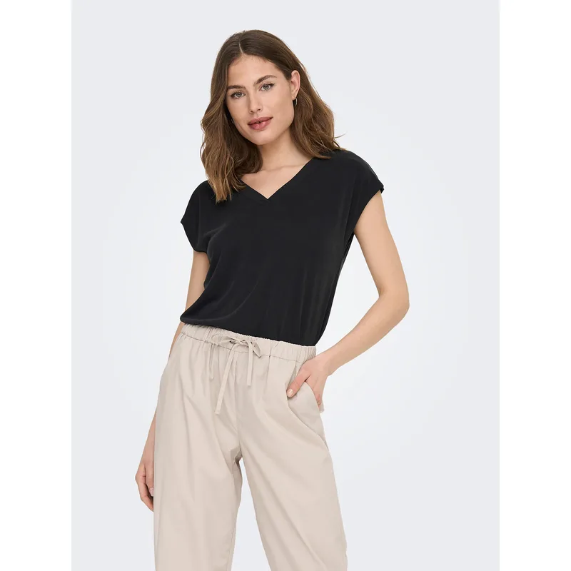 ONLY T-Shirt Free 15287041 Μαύρο Regular Fit