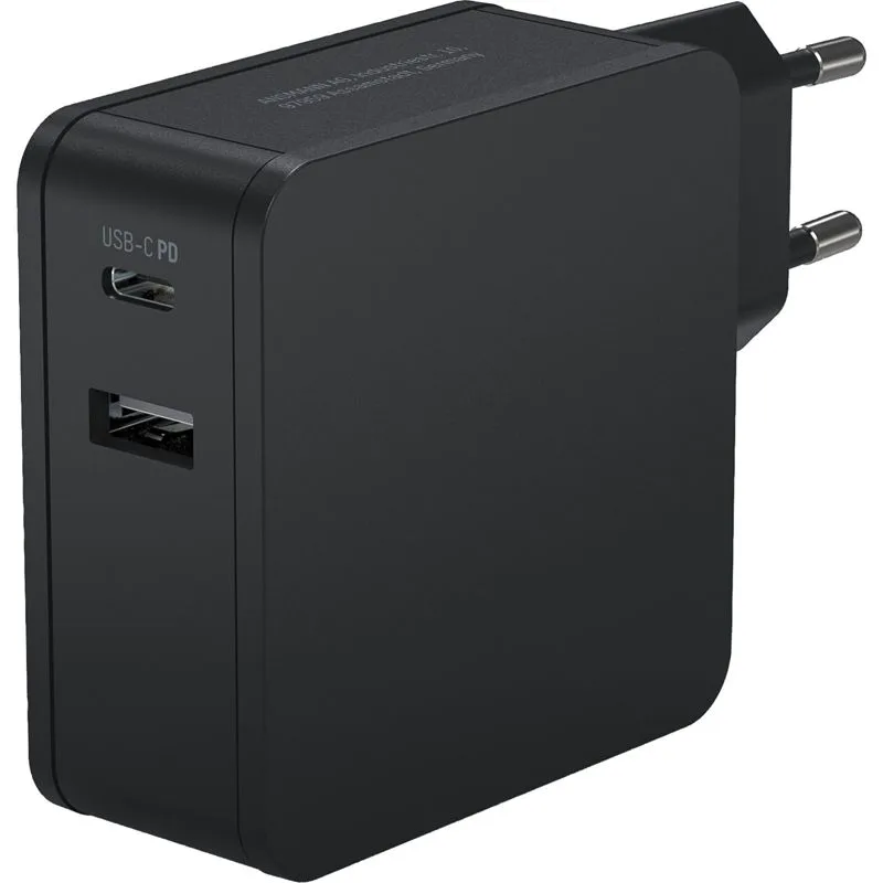 Ansmann Home Charger 254PD with 1 USB and 1 USB Type-C PD Port, 60W, 4700mA
