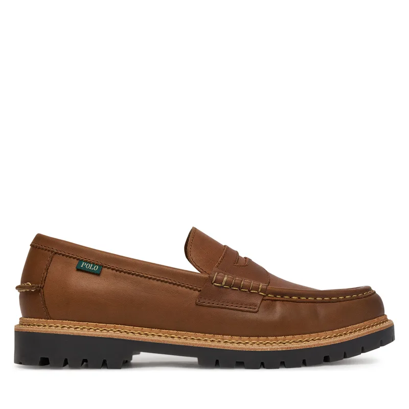 Μοκασίνια Polo Ralph Lauren Jett Lug 803961420002 Καφέ