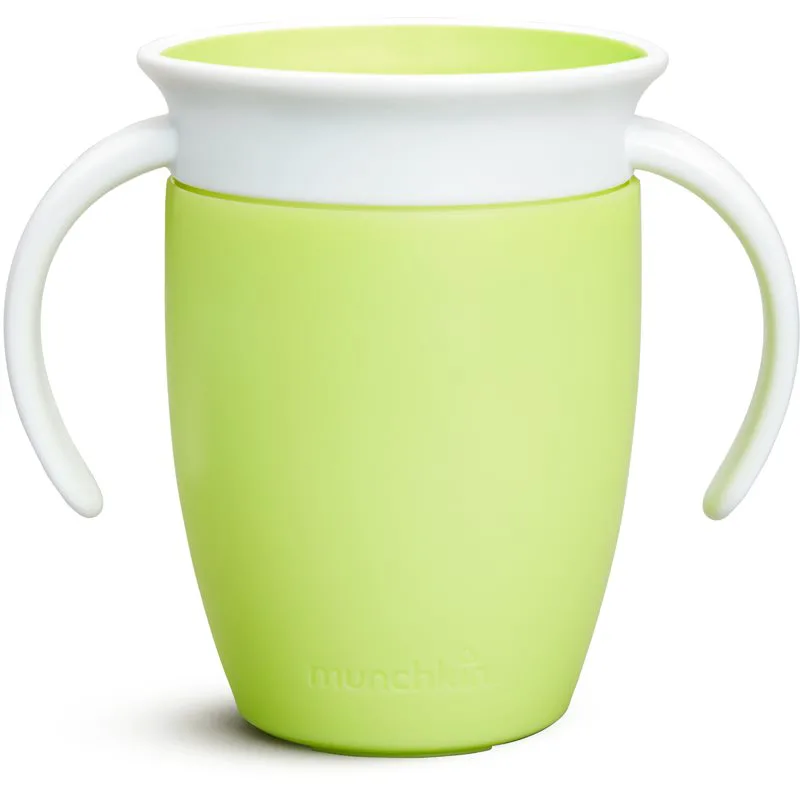 Munchkin Miracle 360° εκπαιδευτικό κύπελλο με λαβές Green 6 m+ 207 ml