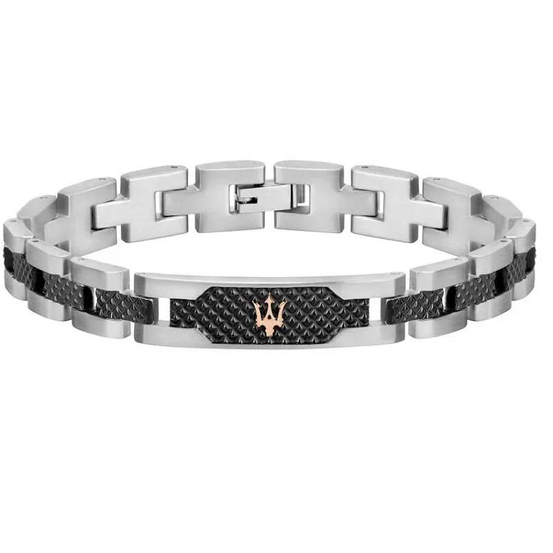 Ανδρικό βραχιόλι Maserati Iconic Stainless Steel JM419ASC01 JM419ASC01 Ατσάλι