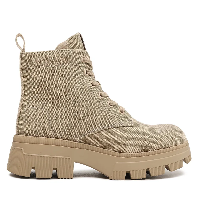 Ορειβατικά παπούτσια Calvin Klein Jeans Chunky Combat Laceup Boot Co YW0YW01239 Μπεζ