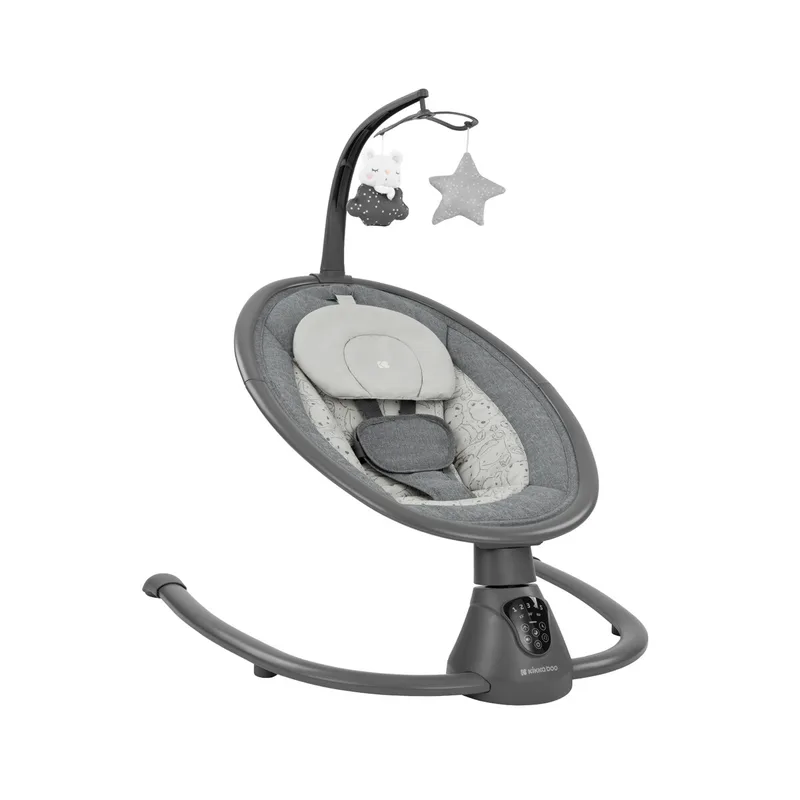Ηλεκτρικό Ρηλάξ (0-6 Μηνών/Έως 9kg) Kikka Boo Twiddle Grey 2024