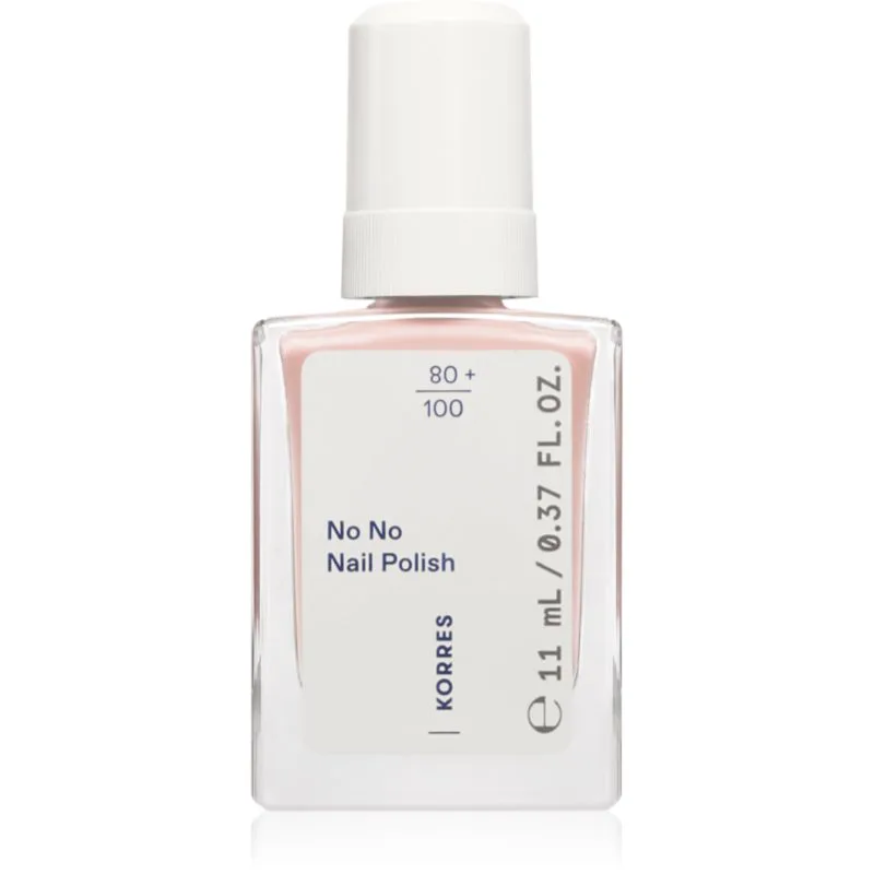 Korres No No Nail Polish περιποιητικό βερνίκι νυχιών απόχρωση 25 Beigy Ροζ 11 ml