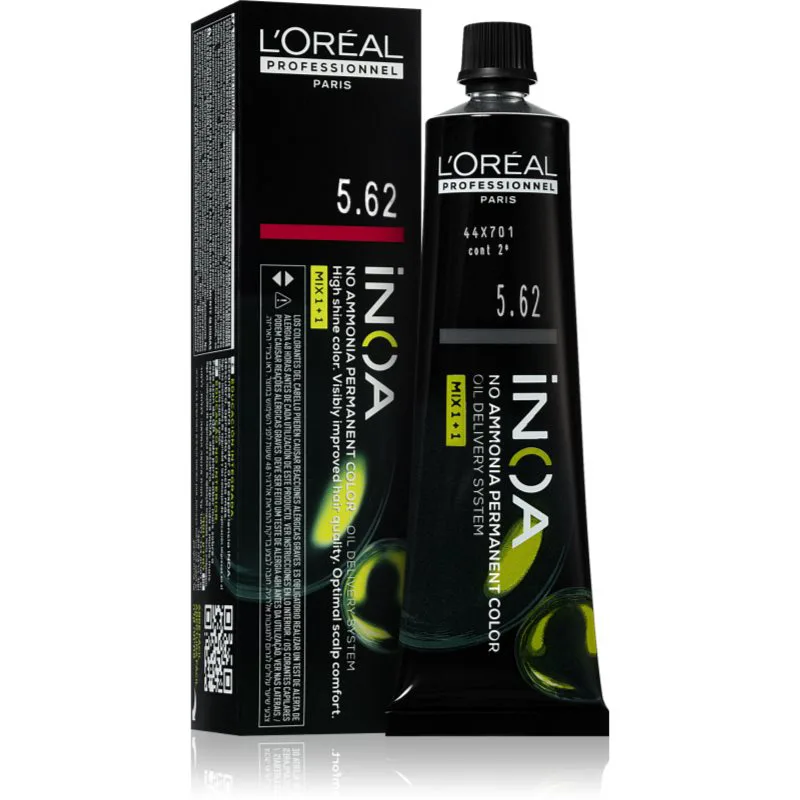 L’Oréal Professionnel Inoa μόνιμη βαφή μαλλιών χωρίς αμμωνία απόχρωση 5.62 60 ml