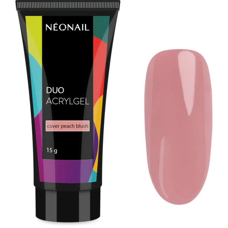 NEONAIL Duo Acrylgel Cover Peach Blush τζελ για τζελ και ακρυλικά νύχια 15 γρ