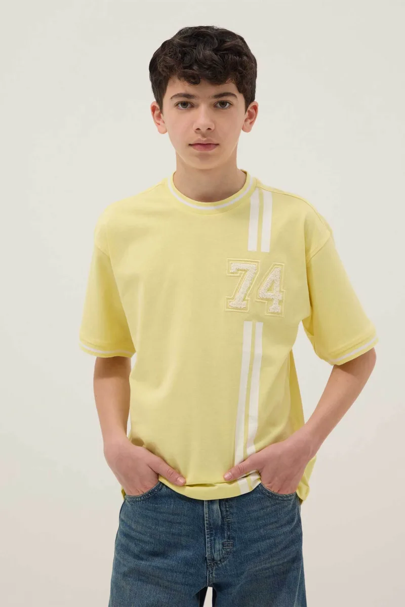 OVS παιδικό T-shirt με print - 002613781 Κίτρινο