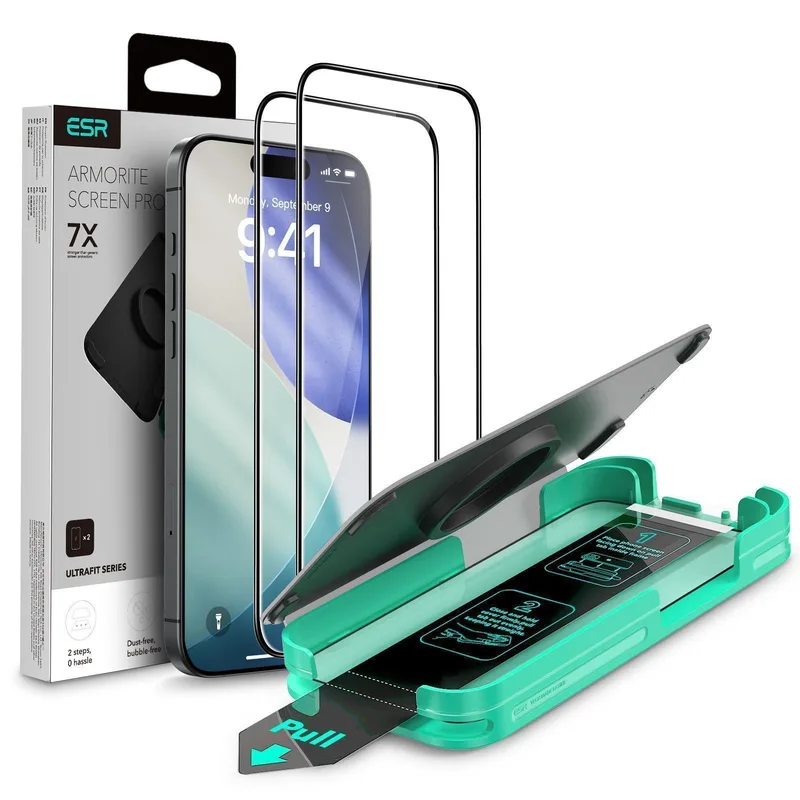 ESR UltraFit Armorite Tempered Glass iPhone 17 Pro Max (2 Pack)
