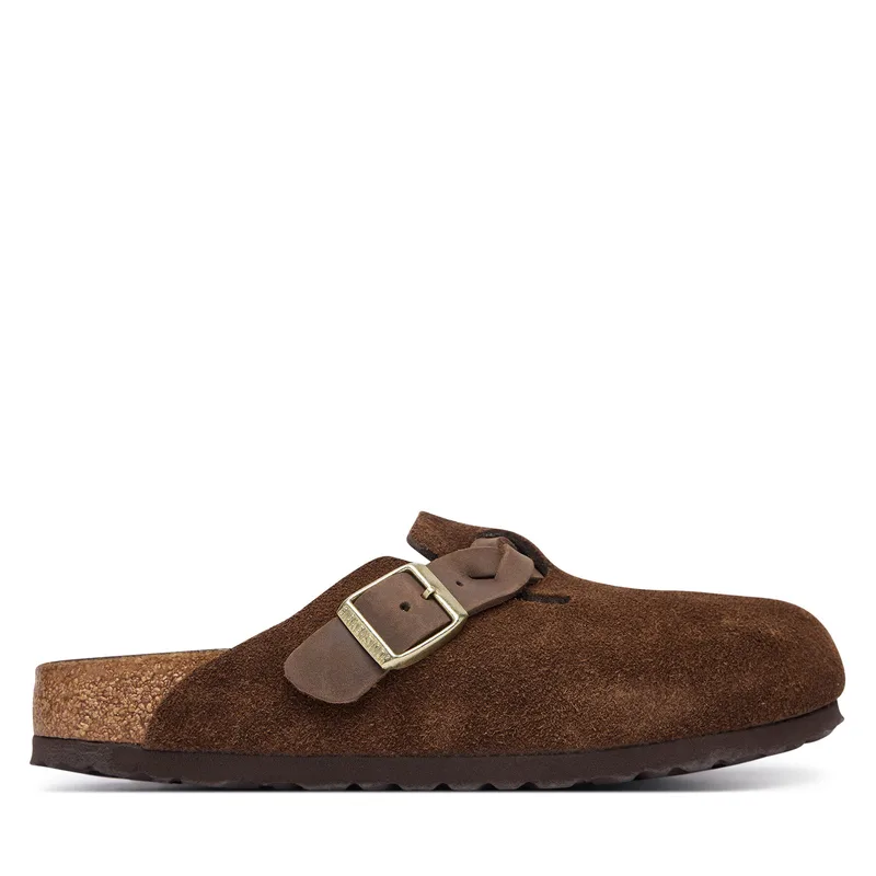 Παντόφλες Birkenstock Boston Braided 1031716 Καφέ