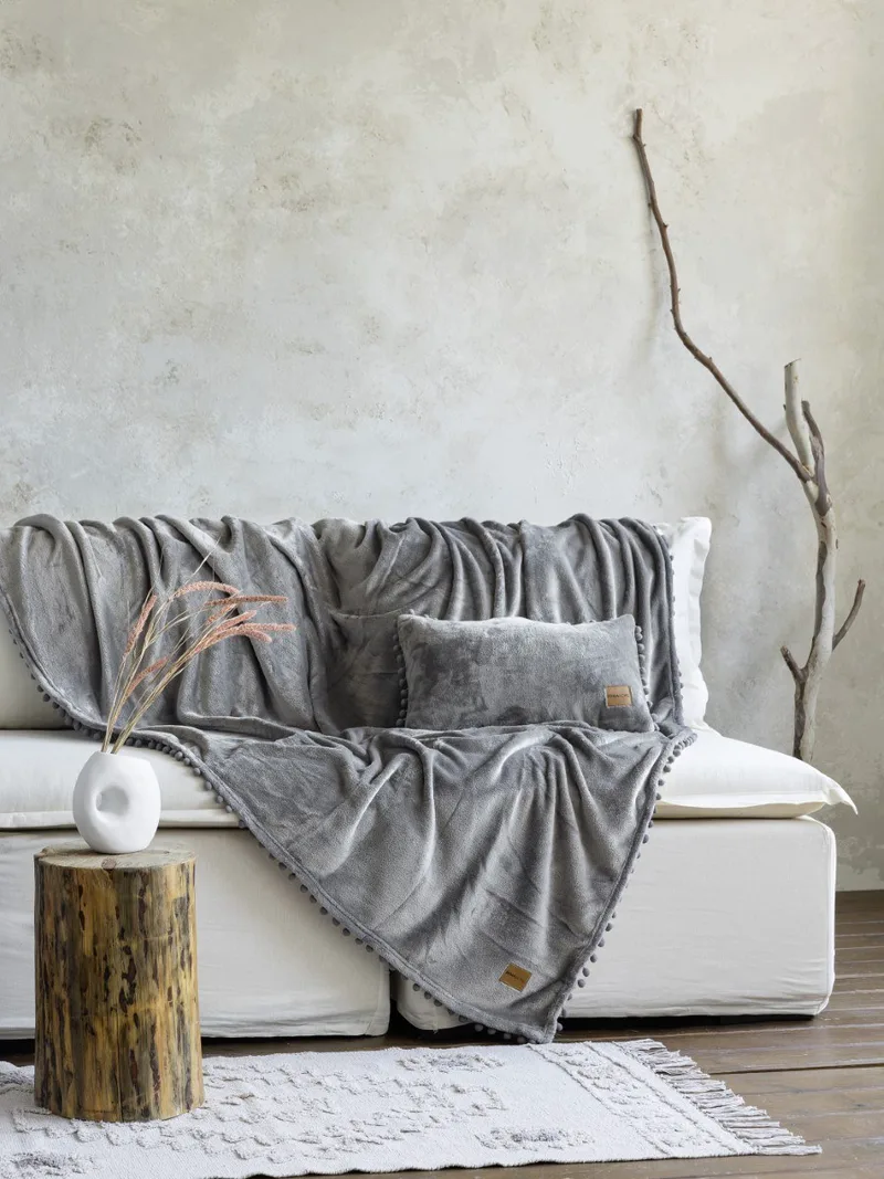 Ριχτάρι Πολυθρόνας Nima Macia Gray 130x180