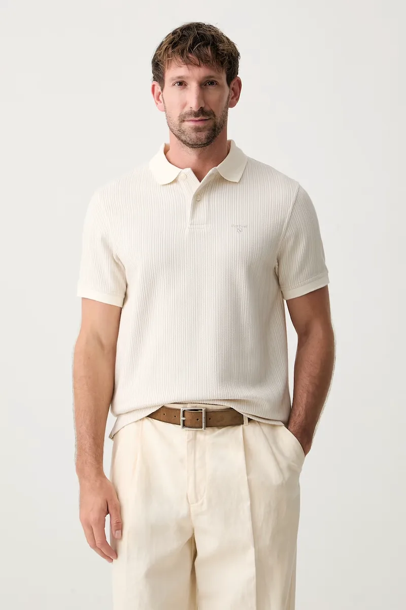 Barbour πόλο ανδρικό με βαμβάκι Harworth