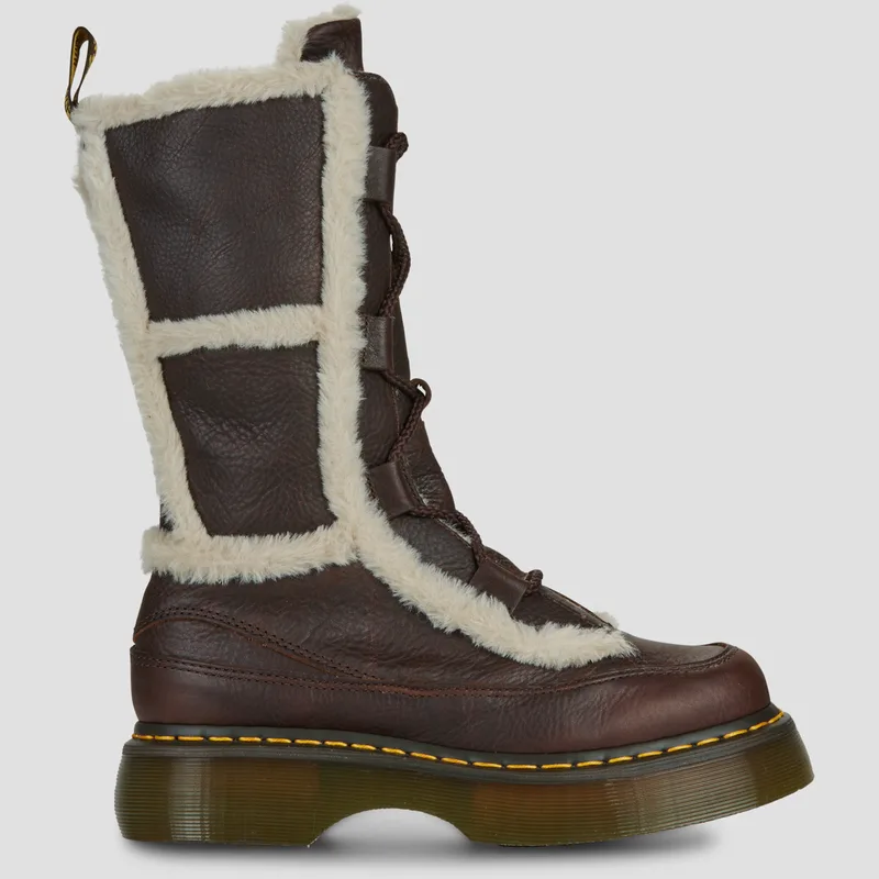 Μπότες Dr. Martens Buzz Lace WL High Leg Boot Dark Brown
